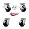 Service Caster 4 Inch Kingpinless Phenolic Wheel Caster Swivel Locks 2 Brakes SCC, 4PK SCC-KP30S420-PHR-SLB-BSL-2-BSL-2 - alternate 2